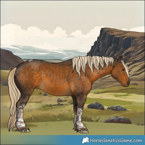 Horse Color:Chocolate Palomino Tobiano 