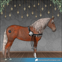 Horse Color:Silver Black 