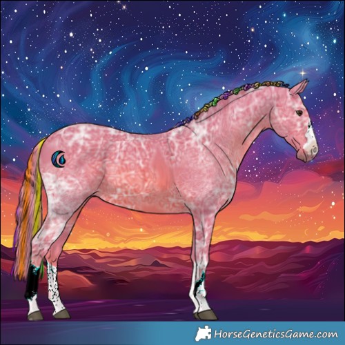 Horse Color:Painted Watercolor Chestnut Ice 
