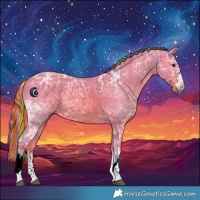 Horse Color:Painted Watercolor Chestnut Ice 