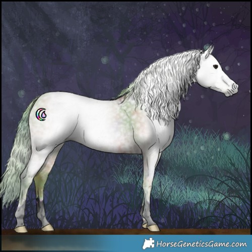 Horse Color:Gray Nacre Watercolor Bay Ice