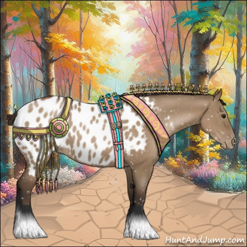 Horse Color:Gray Grullo Pearl Appaloosa 