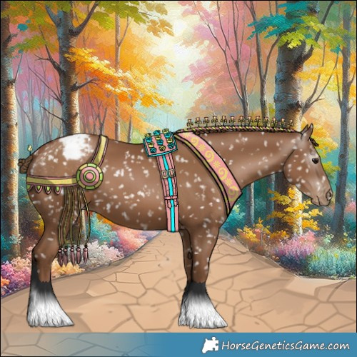 Horse Color:Gray Black Pearl Appaloosa 