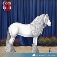 Horse Color:White Spotted Liver Chestnut Tobiano Snowflake Varnish