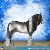 Horse Color:Platinum Brown Onyx Tobiano 