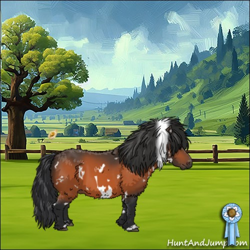 Horse Color:White Spotted Bay 
