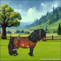 Horse Color:White Spotted Brown 
