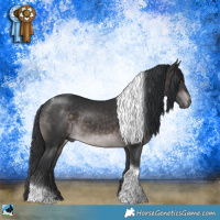 Horse Color:Platinum Brown Tobiano 