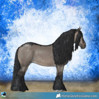 Horse Color:Brown Dun Mushroom Rabicano 