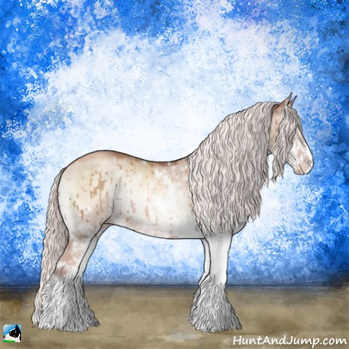 Horse Color:Gold Champagne Onyx Mushroom Sabino Rabicano Brindle