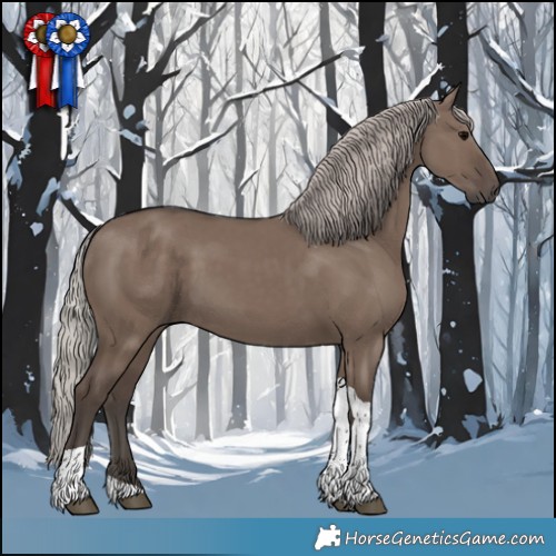 Horse Color:White Spotted Silver Grullo Tobiano 