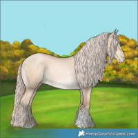 Horse Color:Chocolate Palomino Pearl Dun Sabino 