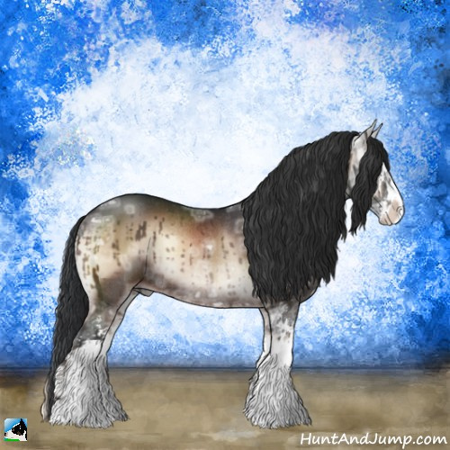 Horse Color:Brown Ice Onyx Mushroom Sabino Rabicano 