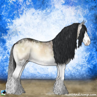 Horse Color:Brown Ice Onyx Mushroom Sabino Splash 