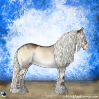 Horse Color:Liver Red Dun Onyx Mushroom Sabino Rabicano
