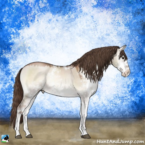 Horse Color:Brown Pearl Onyx Mushroom Sabino Rabicano 