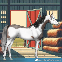 Horse Color:Brown Roan Splash Frame 