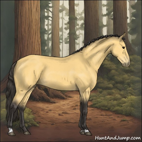 Horse Color:Buckskin Rabicano