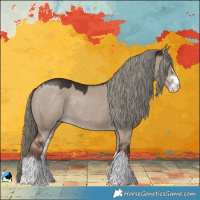 Horse Color:Liver Red Dun Mushroom Sabino Rabicano