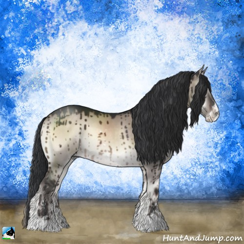 Horse Color:Brown Onyx Mushroom Sabino Brindle 