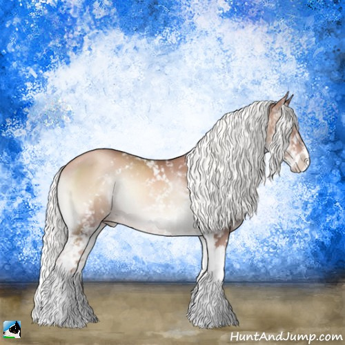 Horse Color:Gold Champagne Onyx Mushroom Sabino 