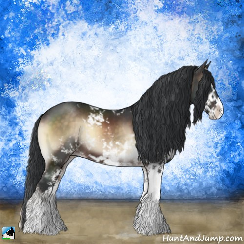 Horse Color:Brown Onyx Mushroom Sabino 