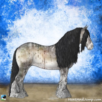 Horse Color:Brown Ice Onyx Mushroom Sabino Rabicano Brindle 