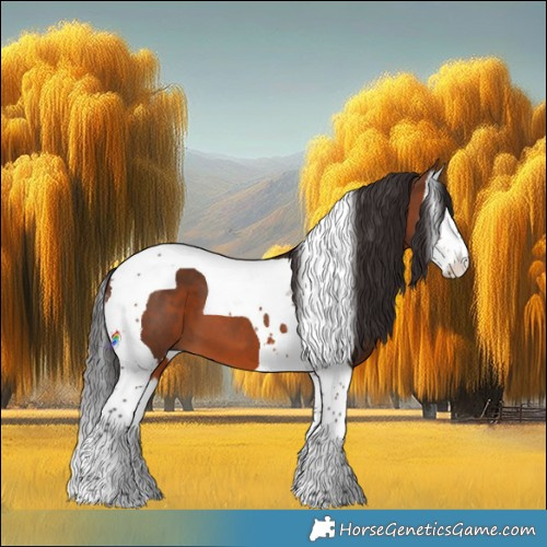 Horse Color:Brown Splash Tobiano