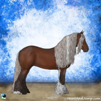 Horse Color:Silver Brown Tobiano Rabicano