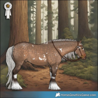 Horse Color:White Spotted Silver Brown Dun Tobiano Rabicano