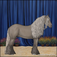 Horse Color:Silver Grullo 