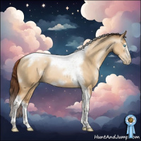 Horse Color:Gray White Spotted Classic Champagne Pearl Dun Splash Tobiano Frame Rabicano 