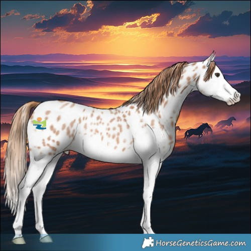 Horse Color:Red Roan Sabino Splash Appaloosa 