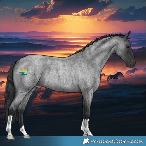 Horse Color:Blue Roan 