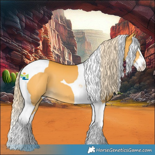 Horse Color:Palomino Splash Tobiano 