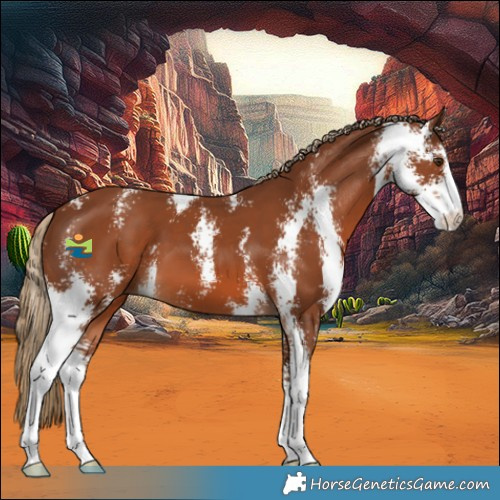 Horse Color:Chestnut Sabino 