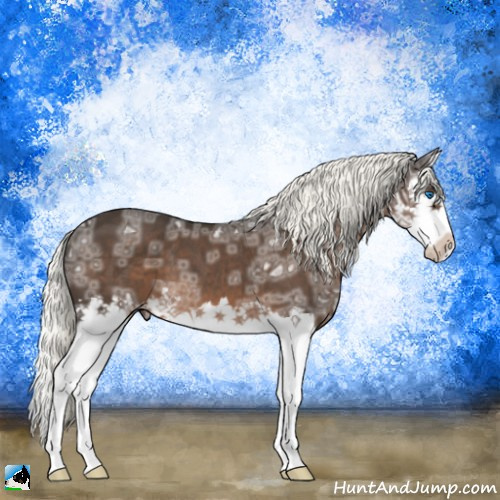 Horse Color:Liver Chestnut Ice Mushroom Splash 