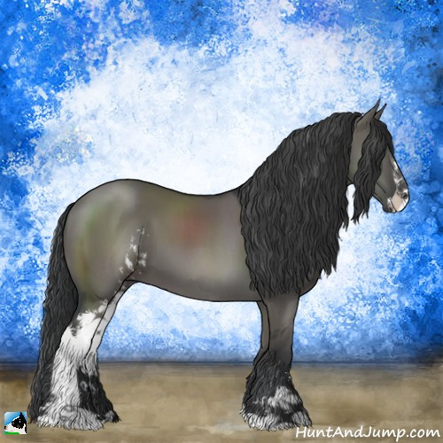 Horse Color:Grullo Sabino 