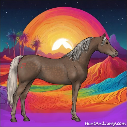 Horse Color:Silver Black 