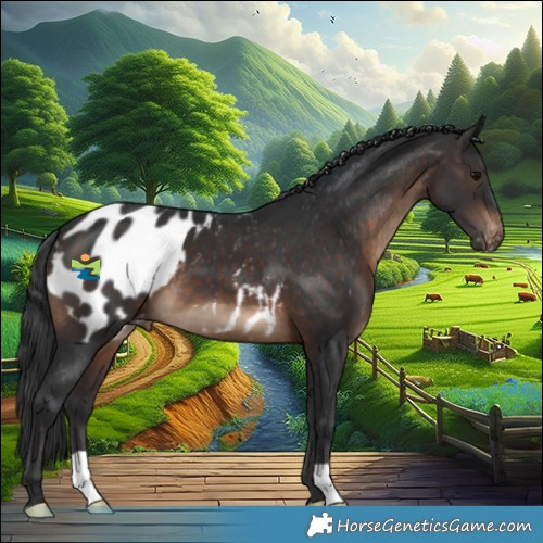 Horse Color:Brown Appaloosa 