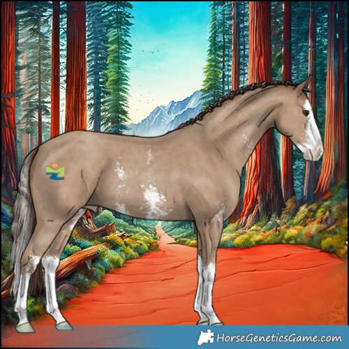Horse Color:Classic Champagne Sabino Splash 