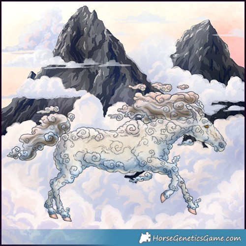 Horse Color:Classic Cream Champagne Ice Dun Sabino Rabicano 