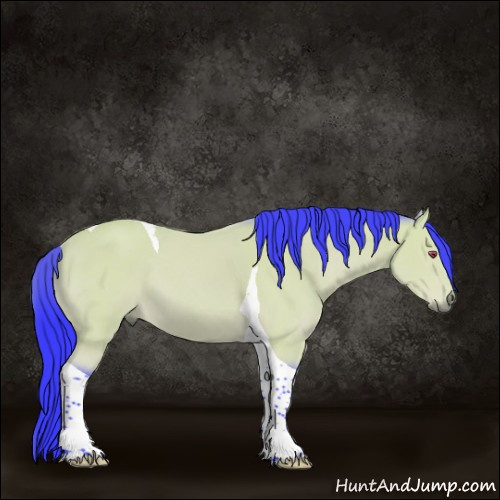 Horse Color:Watercolor Brown Chinchilla Tobiano 