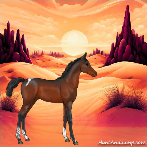 Horse Color:Bay Tobiano 