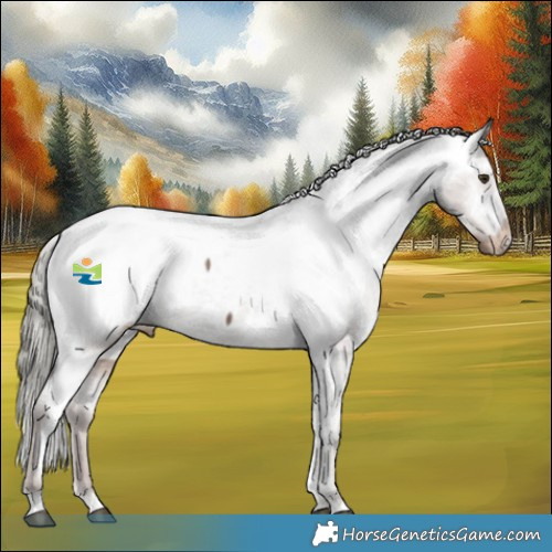 Horse Color:White Spotted Liver Red Dun Mushroom Appaloosa 
