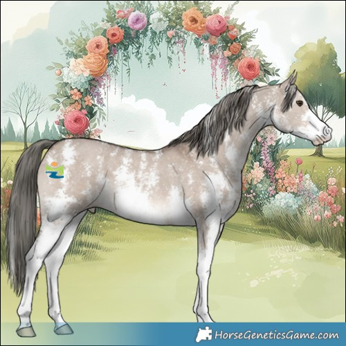 Horse Color:Liver Red Dun Mushroom Sabino 