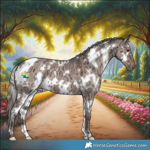 Horse Color:White Spotted Liver Red Dun Ice Mushroom 