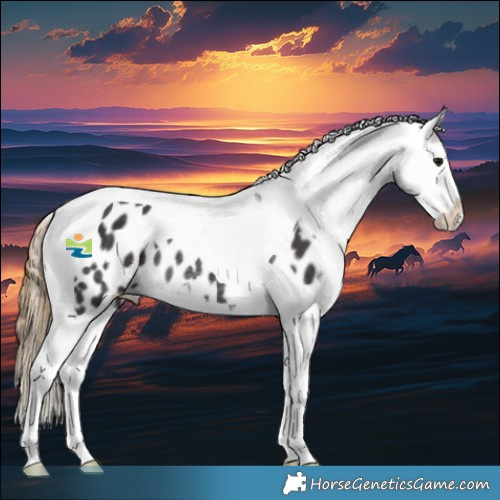 Horse Color:Smoky Black Splash Tobiano Appaloosa Rabicano 