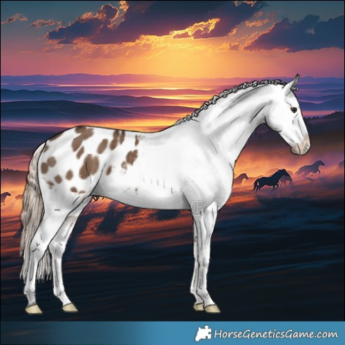 Horse Color:Liver Red Dun Appaloosa Brindle 