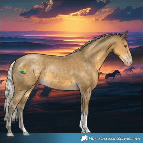Horse Color:Silver Classic Cream Champagne 
